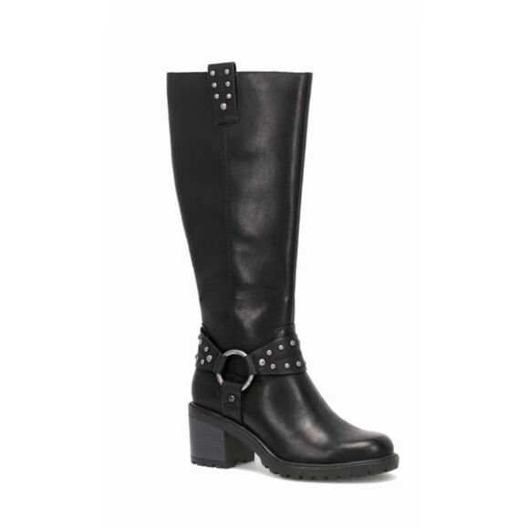 Frye Shoes - Frye Adriane Harness Biker Black Boots Women’s Size 8.5 NEW TAGS vegan leather K